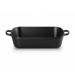 Plat Rectangulaire en Fonte 37 cm Noir Mat Le Creuset