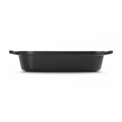 Plat Rectangulaire en Fonte 37 cm Noir Mat Le Creuset