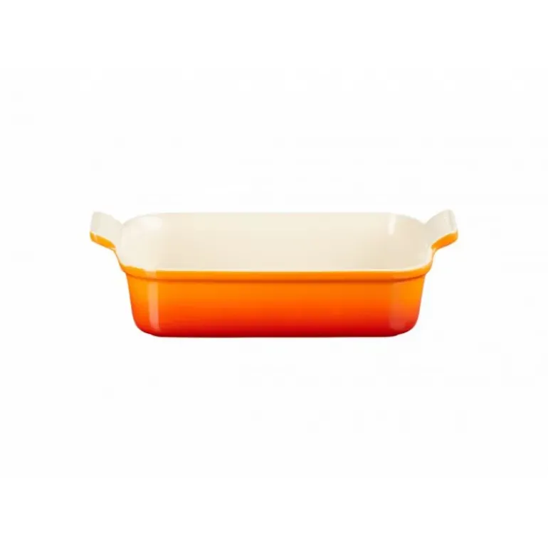 Plat Rectangulaire Héritage en Céramique 26 cm Volcanique Le Creuset Tradition