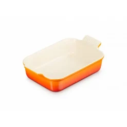 Plat Rectangulaire Héritage en Céramique 26 cm Volcanique Le Creuset Tradition
