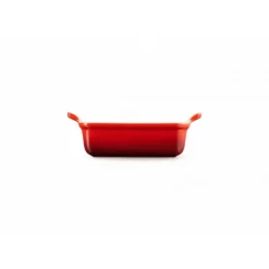 Plat Rectangulaire Héritage en Céramique 19 cm Cerise Le Creuset Tradition