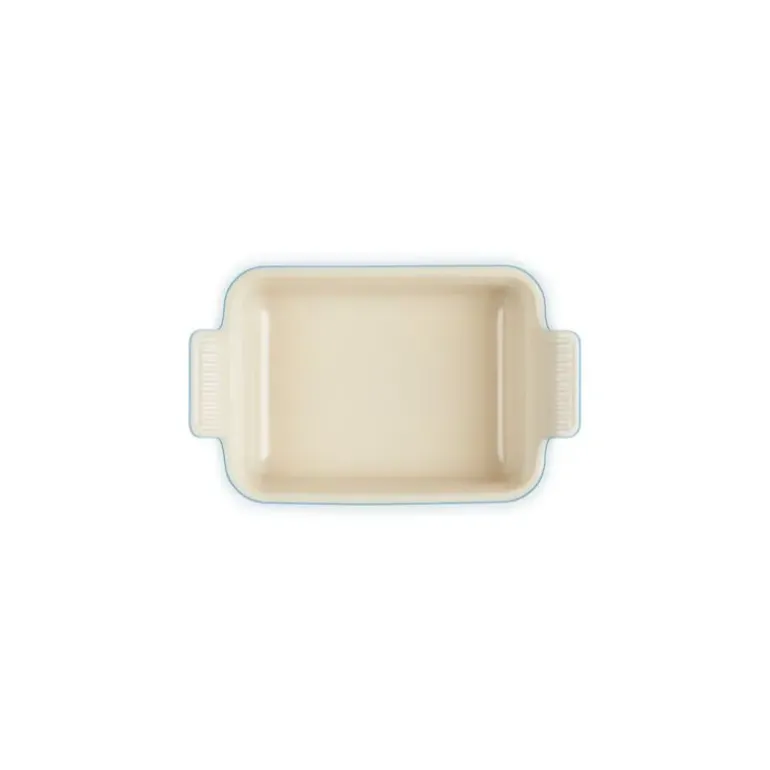 Plat Rectangulaire Héritage en Céramique 26 cm Azur Le Creuset Tradition