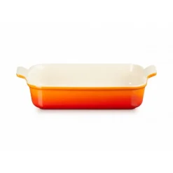 Plat Rectangulaire Héritage en Céramique 19 cm Volcanique Le Creuset Tradition