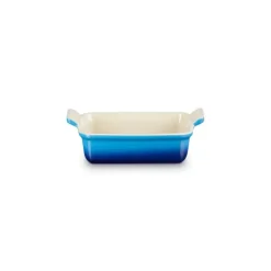 Plat Rectangulaire Héritage en Céramique 19 cm Azur Le Creuset Tradition