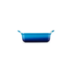 Plat Rectangulaire Héritage en Céramique 19 cm Azur Le Creuset Tradition