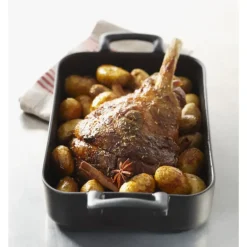 Plat Rectangulaire Noir 26x19 cm Belle Cuisine Revol