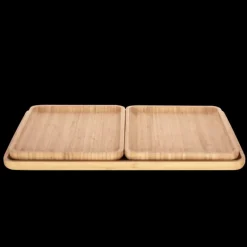 Plateau de Service en Bambou 28 x 20 cm Pebbly