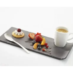 Plateau Gourmand 1 encoche Ardoise 29 x 13 cm Basalt Revol