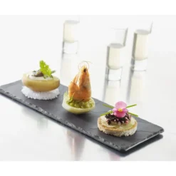 Plateau Rectangulaire Ardoise 30 x 11 cm Basalt Revol