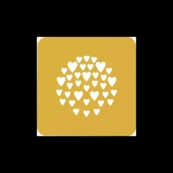 Pochoir Silicone Cœur Ø 10 x H 0,1 cm (x2) Silikomart