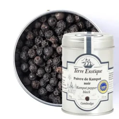 Poivre Noir de Kampot 70 g Terre Exotique