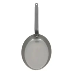 Poêle à Poisson Carbone Plus 40 cm, Ovale, De Buyer, Tôle Acier