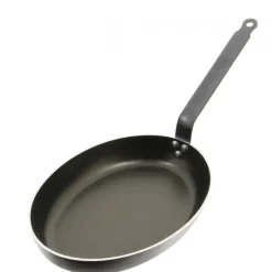 Poêle à Poisson Ovale ø36 cm Antiadhésive Choc Resto Induction De Buyer
