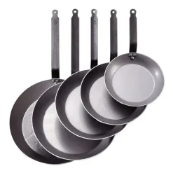 Poêle Lyonnaise Carbone Plus Ø 26 cm De Buyer, Tôle, Queue Feuillard
