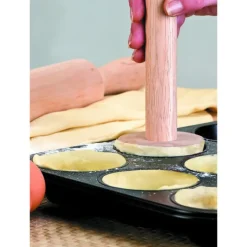 Poussoir à Tartelette Bois Ø 6,8 cm x H 21 cm Ibili