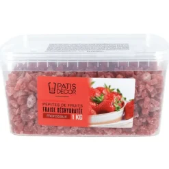 Pépites de Fraises déshydratées 1 kg Patisdécor