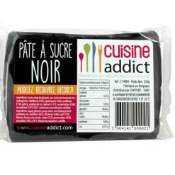 Pâte à Sucre Noir 250g Cuisineaddict
