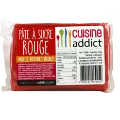 Pâte à Sucre Rouge 250g Cuisineaddict
