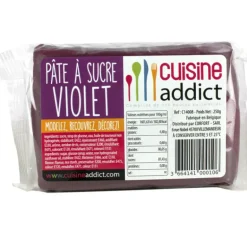 Pâte à Sucre Violet 250g Cuisineaddict