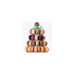 Pyramide à Macaron verticale 10 plateaux amovibles