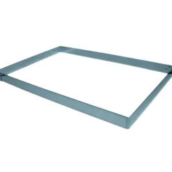 Rectangle Inox sans fond 49,5 x 29 cm H.4,5 cm