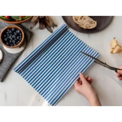 Rouleau Emballage Alimentaire Cire Abeille Bleu 90 x 30,5 cm Nuts