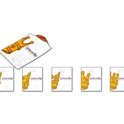 Sac à Galette Ingraissable 35x40cm Motif Couronne x100