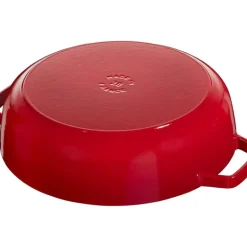 Sauteuse en Fonte Chistera 24 cm Rouge Cerise Staub