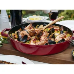 Sauteuse en Fonte Chistera 28 cm Rouge Cerise Staub