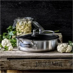 Sauteuse Inox Ø 26 cm avec Couvercle PREMIERE GreenPan