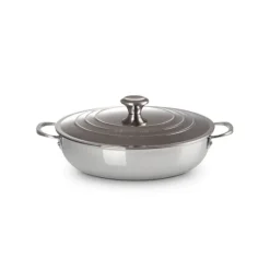 Sauteuse Provençale Inox Signature 30 cm et couvercle Le Creuset
