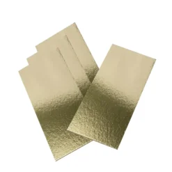 Semelle à Bûche 40x10cm Or Bord Droit (x50)