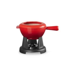 Service à fondue manche fonte Cerise (rouge) Le Creuset