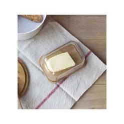 Set Beurrier en Verre et Bambou Pebbly