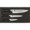 Set Couteau d'Office, Couteau Universel et Couteau de Chef Shun Classic Damas Kai