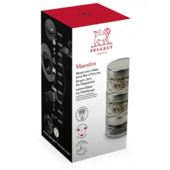 Set de 3 Pots Vides pour Moulin à Poivre Maestro Peugeot