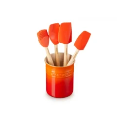 Set Pot 1,1 L avec 4 Ustensiles Volcanique Création Le Creuset