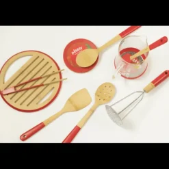 Spatule de Cuisine Bambou 30 cm Rouge Pebbly