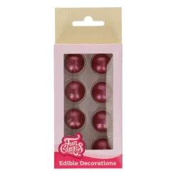 Sphères en Chocolat Rouge (x8) Funcakes
