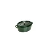 STAUB Cocotte Fonte Ovale 29 cm Vert Basilic Majolique 4,2 L