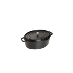STAUB Cocotte Fonte Ovale 31 cm Noir Mat 5,5 L