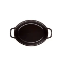 STAUB Cocotte Fonte Ovale 31 cm Noir Mat 5,5 L