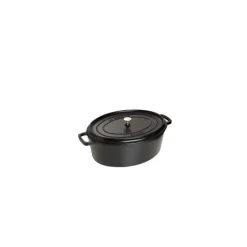 STAUB Cocotte Fonte Ovale 23 cm Noir Mat 2,35 L