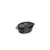 STAUB Cocotte Fonte Ovale 27 cm Noir Mat 3,2 L
