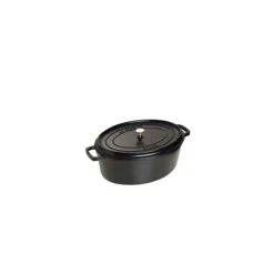 STAUB Cocotte Fonte Ovale 27 cm Noir Mat 3,2 L