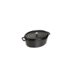 STAUB Cocotte Fonte Ovale 29 cm Noir Mat 4,2 L