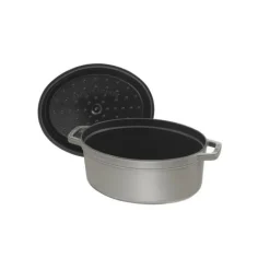STAUB Cocotte Fonte Ovale 23 cm Gris Graphite 2,35 L