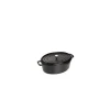 STAUB Cocotte Fonte Ovale 15 cm Noir Mat 0,6 L