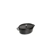 STAUB Cocotte Fonte Ovale 17 cm Noir Mat 1 L