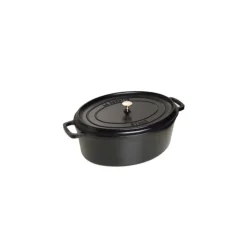 STAUB Cocotte Fonte Ovale 41 cm Noir Mat 12 L
